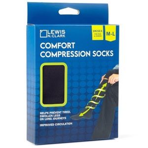 Lewis N. Clark Comfort Compression
Socks - Black M/L